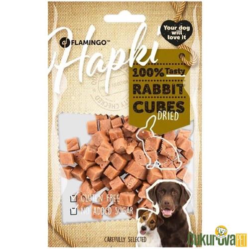 FLAMINGO HAPKI CUBES TAVŞAN ETLİ KÜPLER KÖPEK ÖDÜLÜ 85 GR