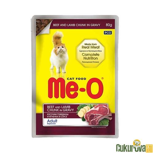 MEO DANA VE KUZU ETLİ YETİŞKİN KEDİ YAŞ MAMASI 80 GR