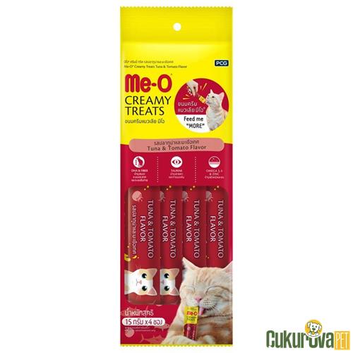 MEO TON BALIKLI DOMATESLİ KREMA SIVI KEDİ ÖDÜLÜ 4 x 15 GR