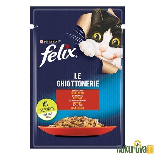 FELIX SIĞIR ETLİ YETİŞKİN KEDİ YAŞ MAMASI 85 GR