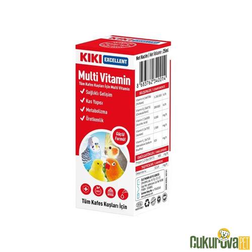 KIKI KUŞLAR İÇİN MULTİ VİTAMİN DAMLASI 25 ML 