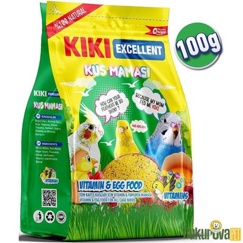 KIKI EXCELLENT VİTAMİNLİ VE YUMURTALI KUŞ MAMASI 100 GR