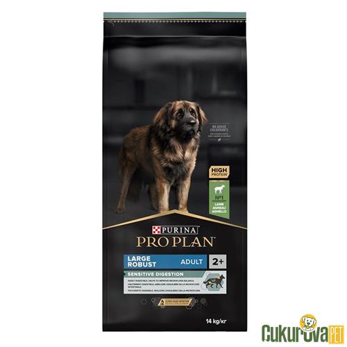PRO PLAN LARGE ROBUST KUZU ETLİ PİRİNÇLİ BÜYÜK IRK YETİŞKİN KÖPEK MAMASI 14 KG