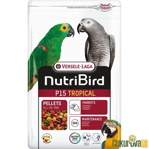 VERSELE LAGA NUTRIBIRD P15 TROPICAL PAPAĞANLAR İÇİN PELET YEM 1 KG