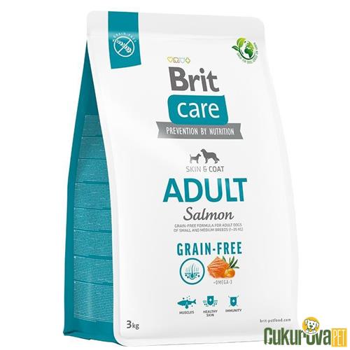 BRIT CARE TÜM IRKLAR İÇİN SOMONLU VE PATATESLİ YETİŞKİN TAHILSIZ KÖPEK MAMASI 3 KG