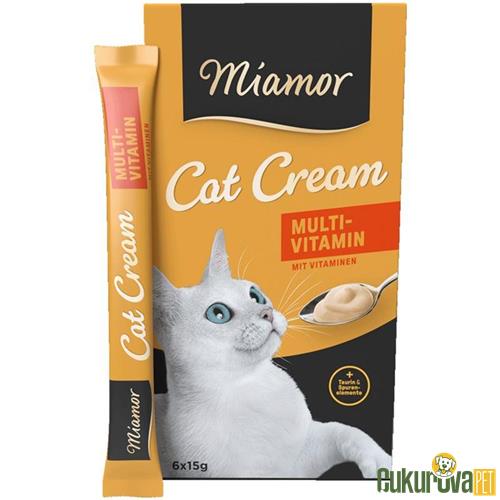 MIAMOR CREAM MULTİVİTAMİN KEDİ ÖDÜLÜ 6 x 15 GR