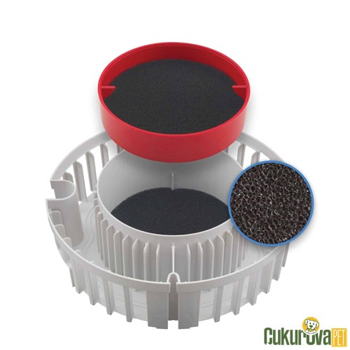 Fluval Fx2/Fx4/Fx5/Fx6 İçin Karbonlu Filtre Süngeri 2 Adet