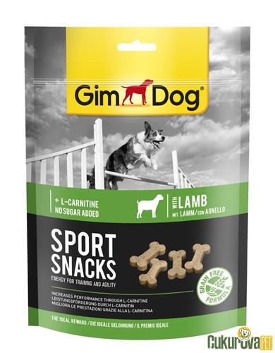 GIMDOG SPORT SNACKS KUZU & L - CARNITINLI ÖDÜL TABLETİ 60 GR