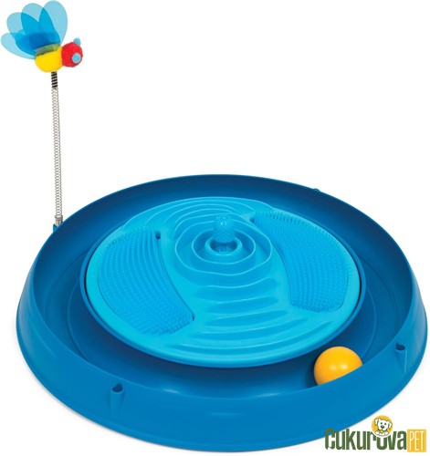 Catit Play Plastik Çember Kedi Otlu Oyuncak Mavi 40 Cm