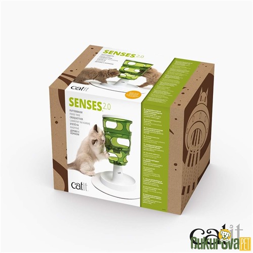 Catit Senses 2.0 Oyunlu Mama Standı Kedi Aktivite ve Zeka Oyuncağı 30 x 35 x 26 Cm