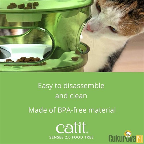 Catit Senses 2.0 Oyunlu Mama Standı Kedi Aktivite ve Zeka Oyuncağı 30 x 35 x 26 Cm
