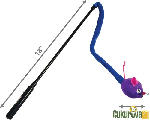 Kong Lazerli Kedi Oltası Karışık Renkli 45 Cm