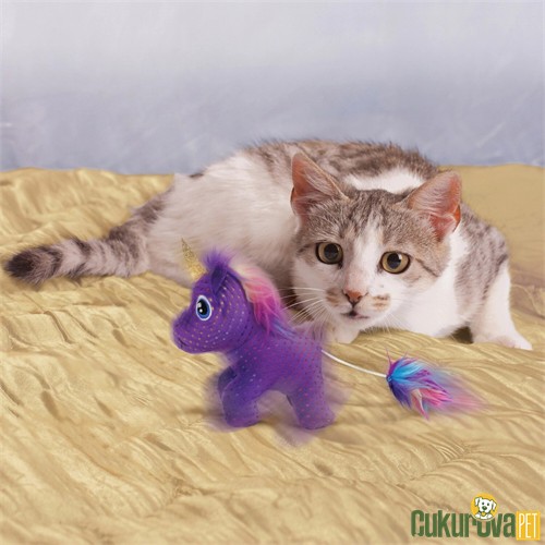 Kong Enchanted Unicorn Catnipli Hışırtılı Peluş Kedi Oyuncağı 12 Cm