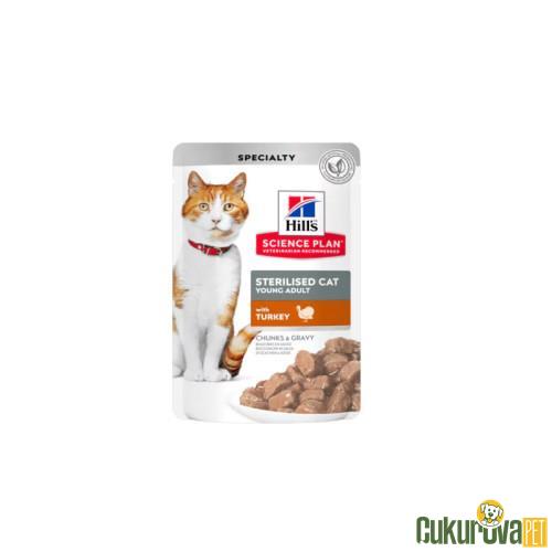 HILL'S POUCH HİNDİLİ KISIRLAŞTIRILMIŞ KEDİ KONSERVESİ - 85 GR 