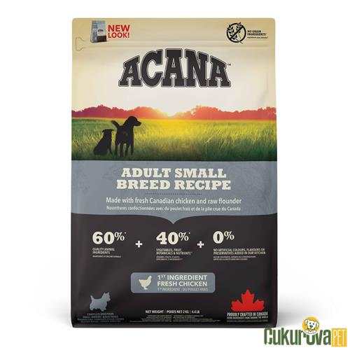 ACANA HERITAGE ADULT SMALL BREED RECIPE KÖPEK MAMASI 2 KG