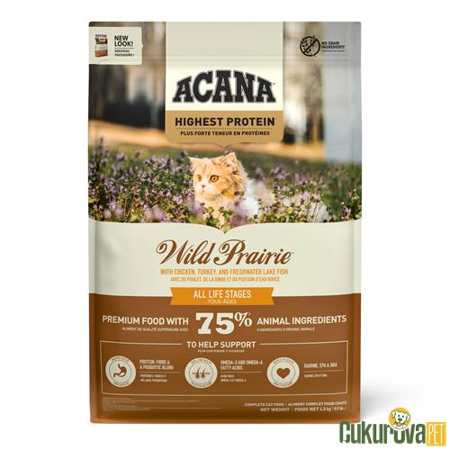ACANA WILD PRAIRIE KEDİ MAMASI 4.5 KG 