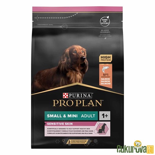 PRO PLAN SENSITIVE SKIN SOMONLU KÜÇÜK IRK YETİŞKİN KÖPEK MAMASI 7 KG