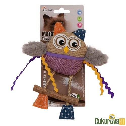 EASTLAND KEDİ OYUNCAĞI CATNIPLI PELUŞ BAYKUŞ 16 CM