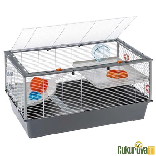 FERPLAST CRICETI 100 TAVŞAN VE GUINE PIG KAFESİ - BEYAZ 