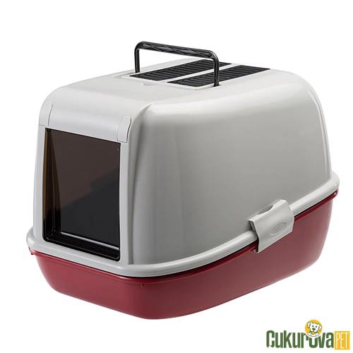 FERPLAST KEDİ TUVALET MAGIX - BORDO 45,5 x 55,5 x 39 CM
