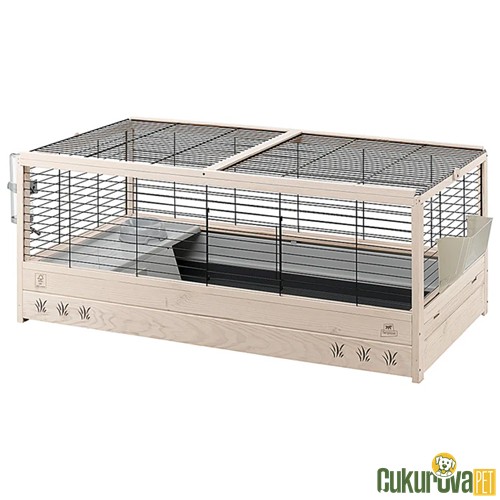 FERPLAST ARENA 120 AHŞAP TAVŞAN VE GUINEA PIG KAFESİ 125 x 64.5 x 51 CM