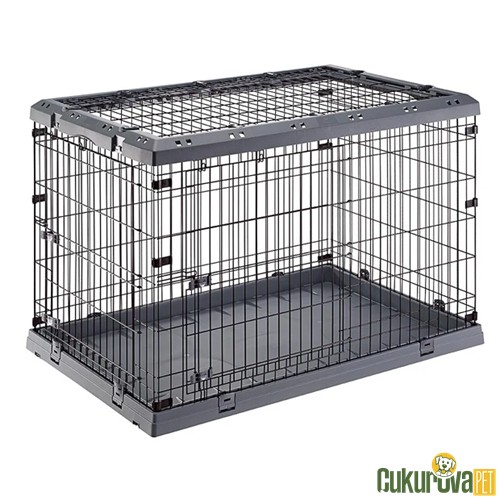 FERPLAST SUPERIOR CRATE 120 KATLANIR TEL KÖPEK KAFESİ 118 CM