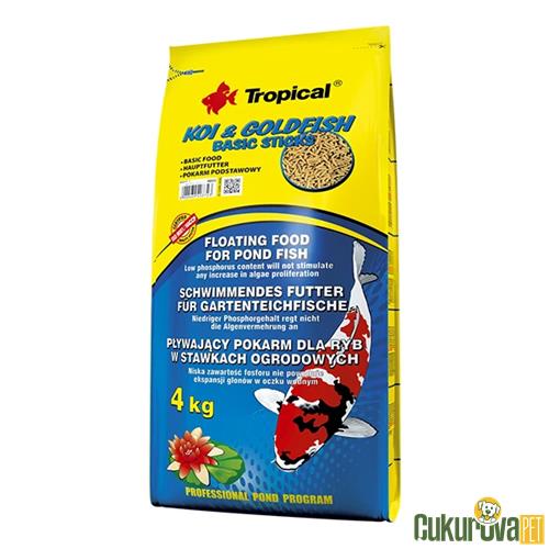 TROPICAL KOI VE GOLDFISH BASIC STICKS 4 KG 