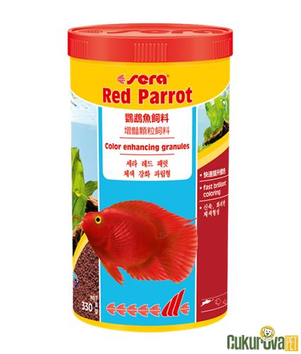 SERA BALIK YEM RED PARROT RENK GELİŞTİRİCİ GRANÜLLER 1000 ML 