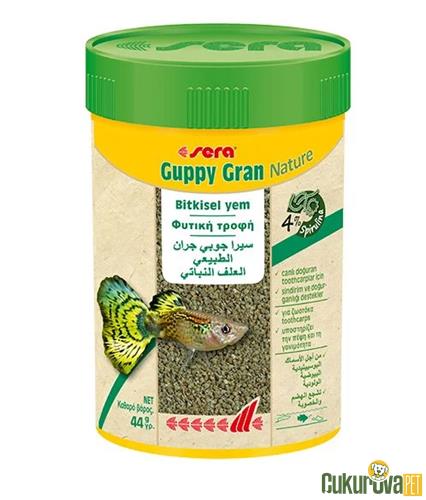 SERA BALIK YEM GUPPY GRAN NATURE BİTKİSEL YEM 100 ML 