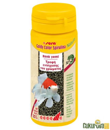 SERA BALIK YEM GOLDY COLOR SPIRULINA NATURE RENK YEMİ 50 ML 