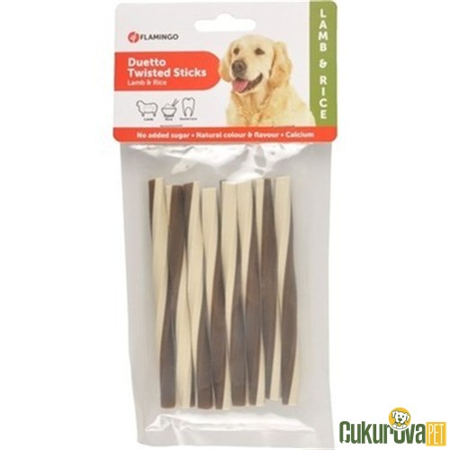 FLAMINGO DUETTO KUZULU VE PİRİNÇLİ ÇUBUK KÖPEK ÖDÜL MAMASI 85 GR 