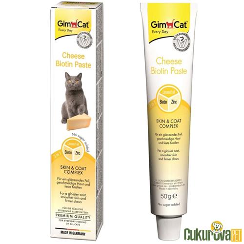 GIMCAT PEYNİR & BİYOTİN TÜY VE DERİ SAĞLIĞI PEYNİRLİ PASTE 50 GR