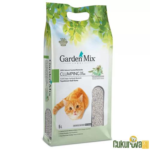 GARDENMIX MARSİLYA SABUNLU İNCE TANELİ KEDİ KUMU 5 L