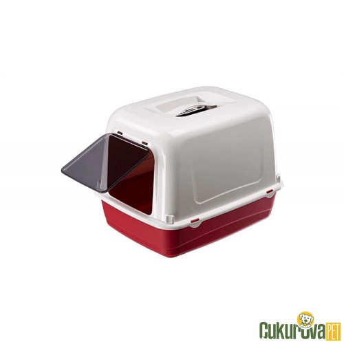 FERPLAST CLEAR CAT 10 KAPALI KEDİ TUVALETİ 
