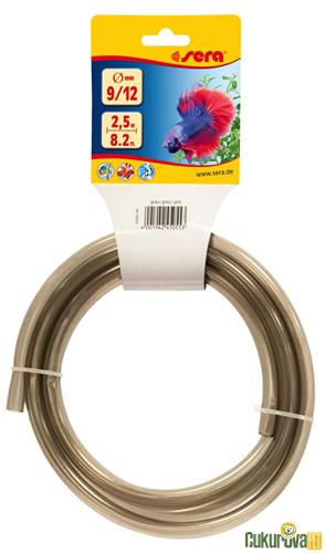 SERA YEDEK PARÇA FİLTRE HORTUMU 9 / 12 MM - 2.5 METRE - GRİ