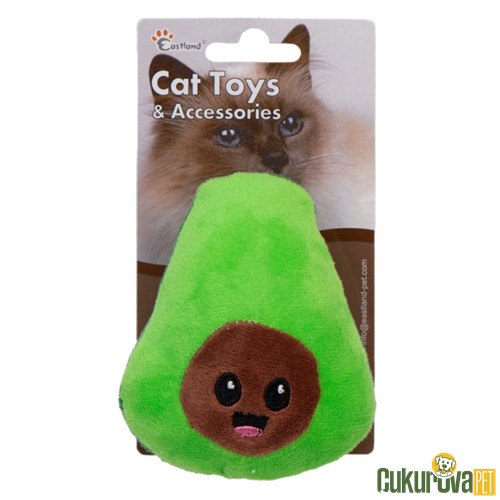 EASTLAND KEDİ OYUNCAĞI CATNIPLI HIŞIRTILI PELUŞ AVOKADO 11.5 CM