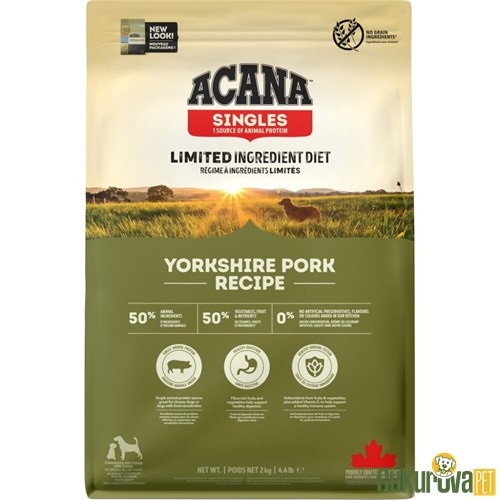 Acana Singles Yorkshire Pork Köpek Maması 2 Kg
