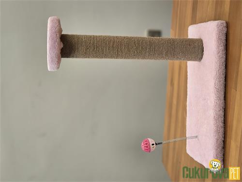 C.P. KEDİ TIRMALAMA TAHTASI HACIYATMAZLI 40 x 25 x 40 CM - PEMBE