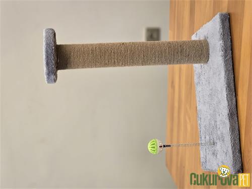 C.P. KEDİ TIRMALAMA TAHTASI HACIYATMAZLI 40 x 25 x 40 CM - GRİ