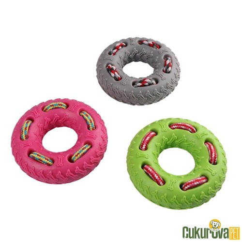 EASTLAND KÖPEK OYUNCAĞI İPLİ PLASTİK HALKA 12.5 CM