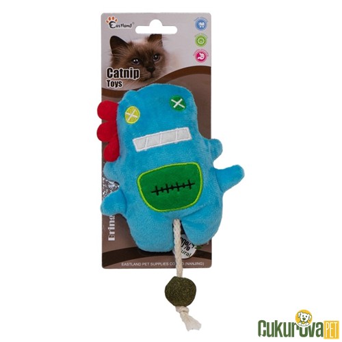 EASTLAND KEDİ OYUNCAĞI CATNIPLI PELUŞ MAVİ CANAVAR 18 CM