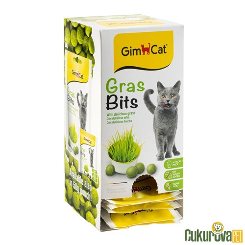 GIMCAT GRAS - BITS KEDİ ÖDÜL TABLETİ 20 x 15 GR
