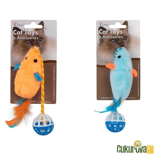 EASTLAND TÜYLÜ ZİLLİ PELUŞ FARE 28 CM