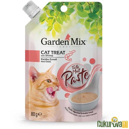 GARDENMIX TAVUKLU VE KARİDESLİ EZME KEDİ ÖDÜL MAMASI 80 GR