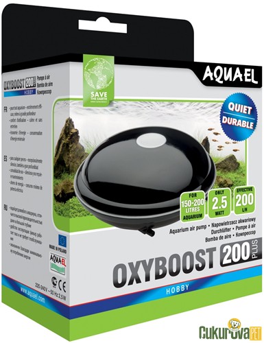 AQUAEL OXYBOOST AP - 200 PLUS ÇİFT ÇIKIŞLI HAVA MOTORU 2.5 W
