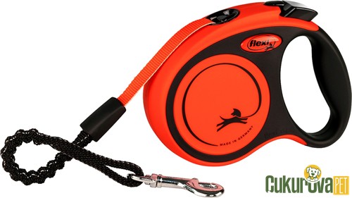 Flexi XTreme Şerit Otomatik Köpek Gezdirme Kayışı Kırmızı - Siyah / XS - 3 M