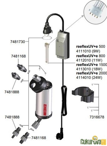 Eheim ReeflexUv+E 800 - 3733 Akvaryum Uv Filtre