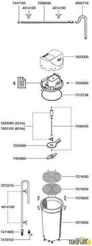 Eheim Classic 350 - 2215 Akvaryum Dış Filtre