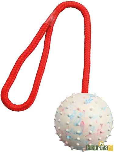Trixie İpli Top Köpek Oyuncağı Karışık Renkli - 6 x 30 Cm