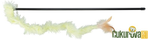 Trixie Peluş Kuyruklu Kedi Oltası Karışık Renkli 48 Cm
